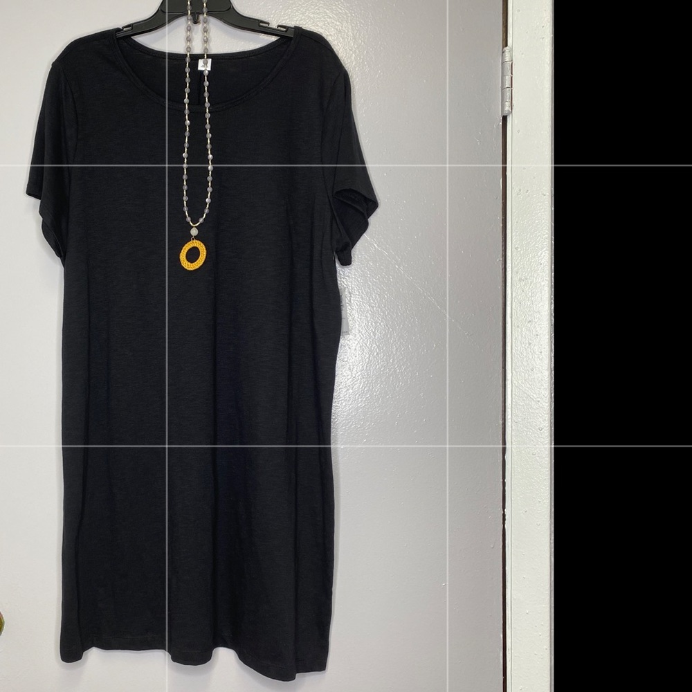 Women’s Plus Size Black Basic Dress